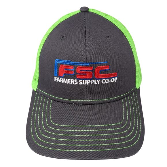 FSC Farmers Supply Co-Op Snapback Trucker Hat Multi OS Mesh Back Cap America - Picture 1 of 9